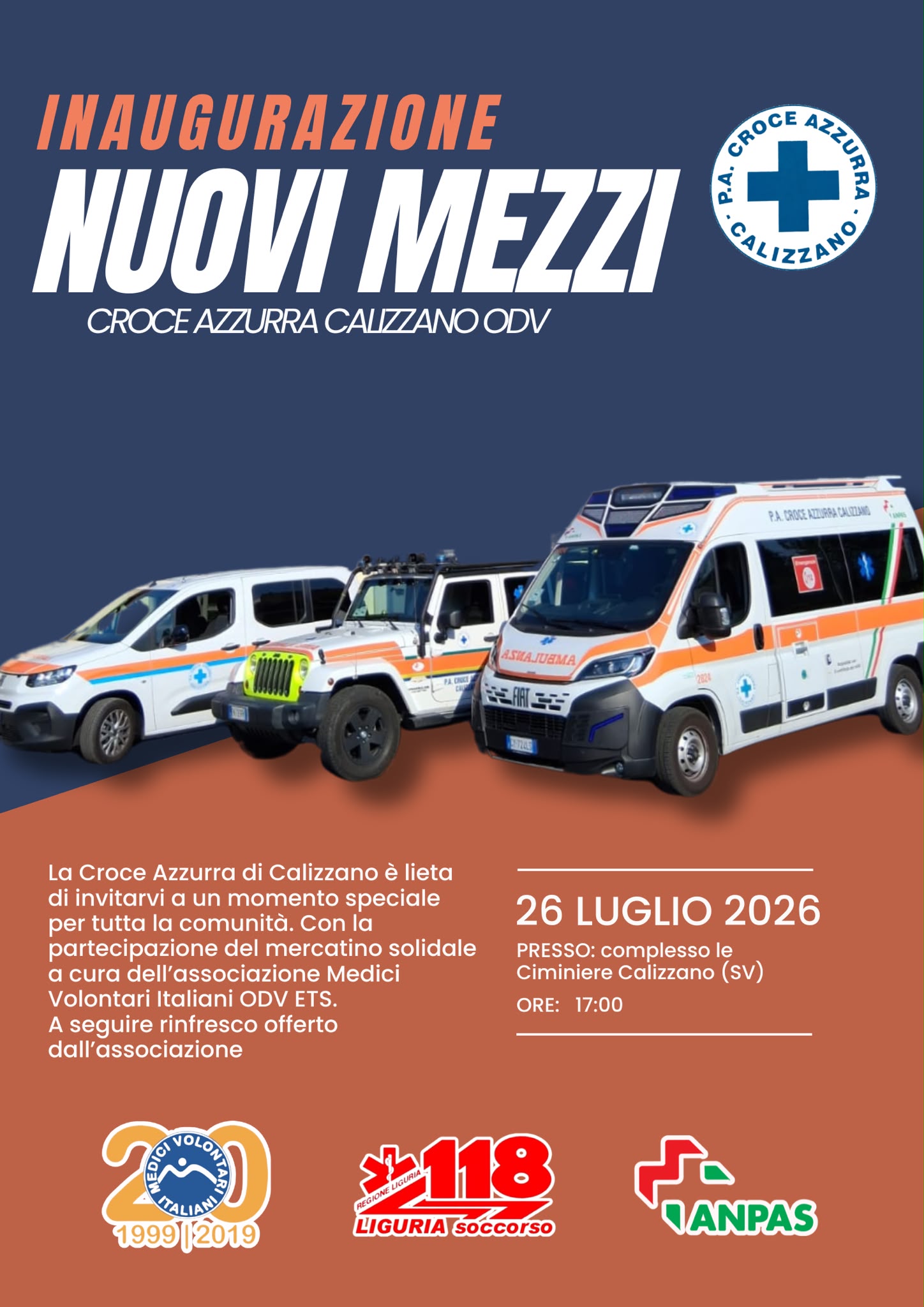 Inaugurazione Croce Azzurra Calizzano