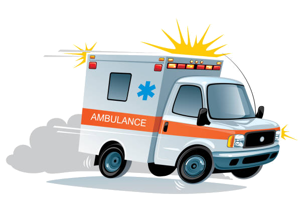 disegna ambulanza divertente